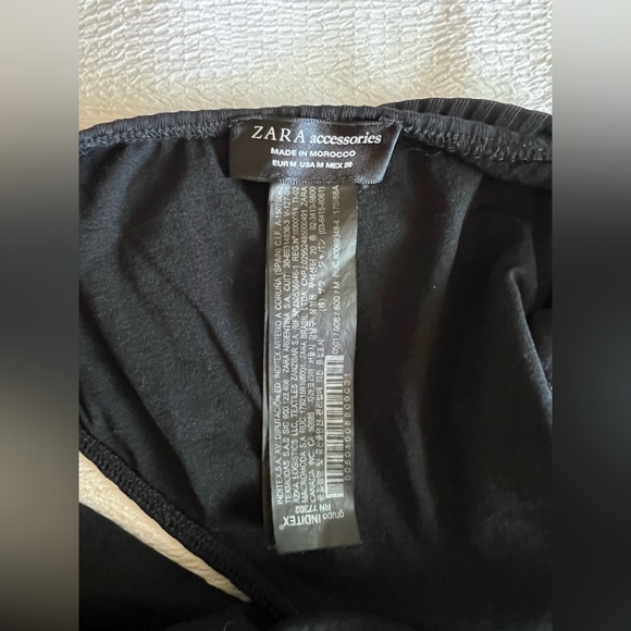 Zara Black One Piece Ribbed Swimsuit - Picture 5 of 5